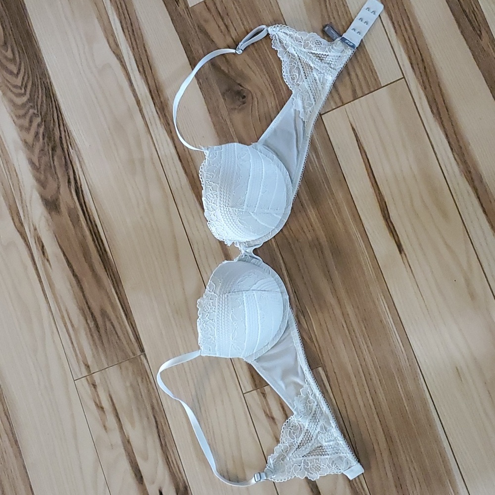 Aerie Off White Padded Lace Bra 34C